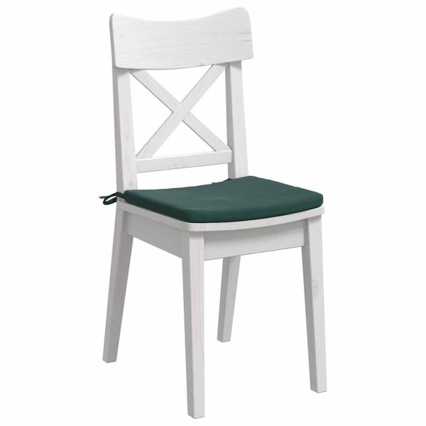 Sitzkissen 4 pcs Dunkelgrün 40 x 40 x 3 cm Samt