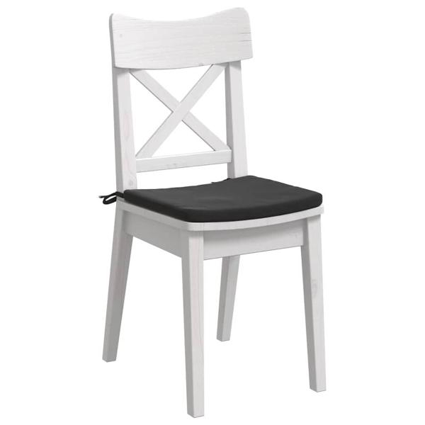 Sitzkissen 4 pcs Schwarz 40 x 40 x 3 cm Samt