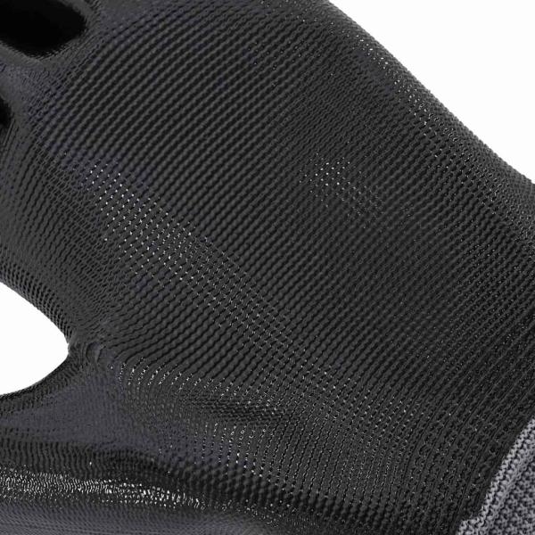Arbeitshandschuhe 12 pcs Grau und Schwarz 9 / l Polyester