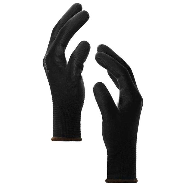 ARDEBO.de - Arbeitshandschuhe 12 pcs Schwarz 8 / m Polyester