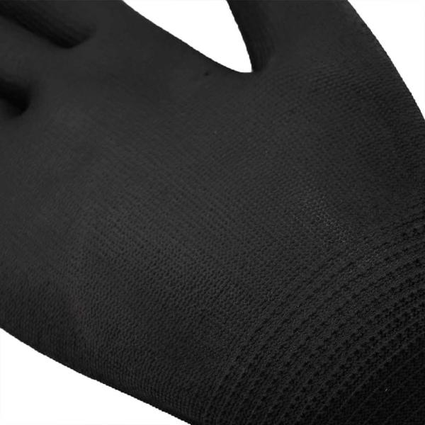 Arbeitshandschuhe 24 pcs Schwarz 8 / m Polyester