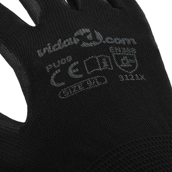 Arbeitshandschuhe 12 pcs Schwarz 9 / l Polyester