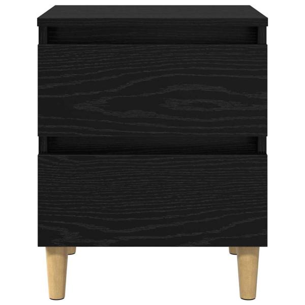 Bettschrank Schwarz Eichen-Optik 40 x 35 x 50 cm Holzwerkstoff