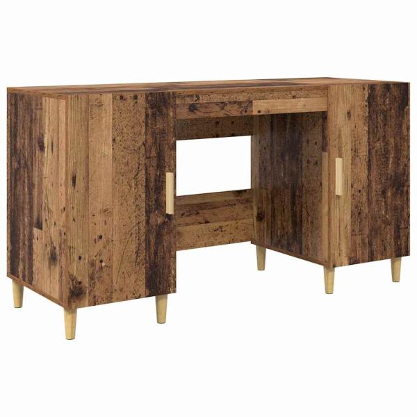 Schreibtisch mit Regal Altholz 140 x 50 x 75 cm Holzwerkstoff