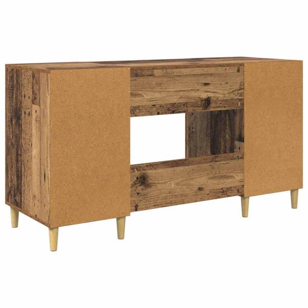 Schreibtisch mit Regal Altholz 140 x 50 x 75 cm Holzwerkstoff