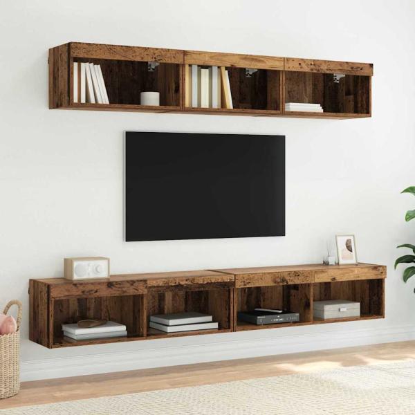 TV-Wandschrank Altholz 100 x 30 x 30 cm Holzwerkstoff