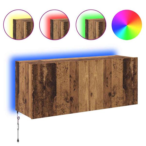TV-Wandschrank Altholz 100 x 35 x 41 cm Holzwerkstoff