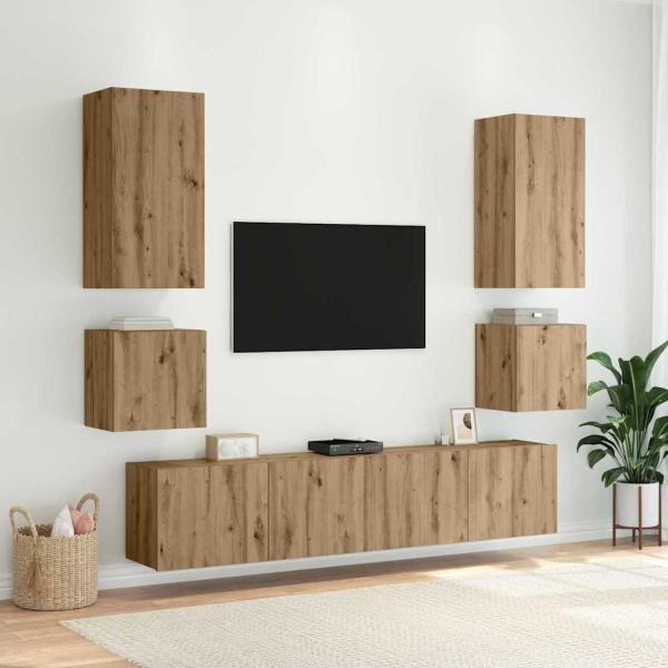 TV-Wandschrank Artisan-Eiche 100 x 35 x 41 cm Holzwerkstoff