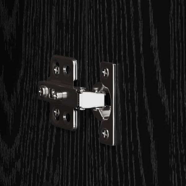 TV-Wandschrank Schwarz Eichen-Optik 100 x 35 x 41 cm