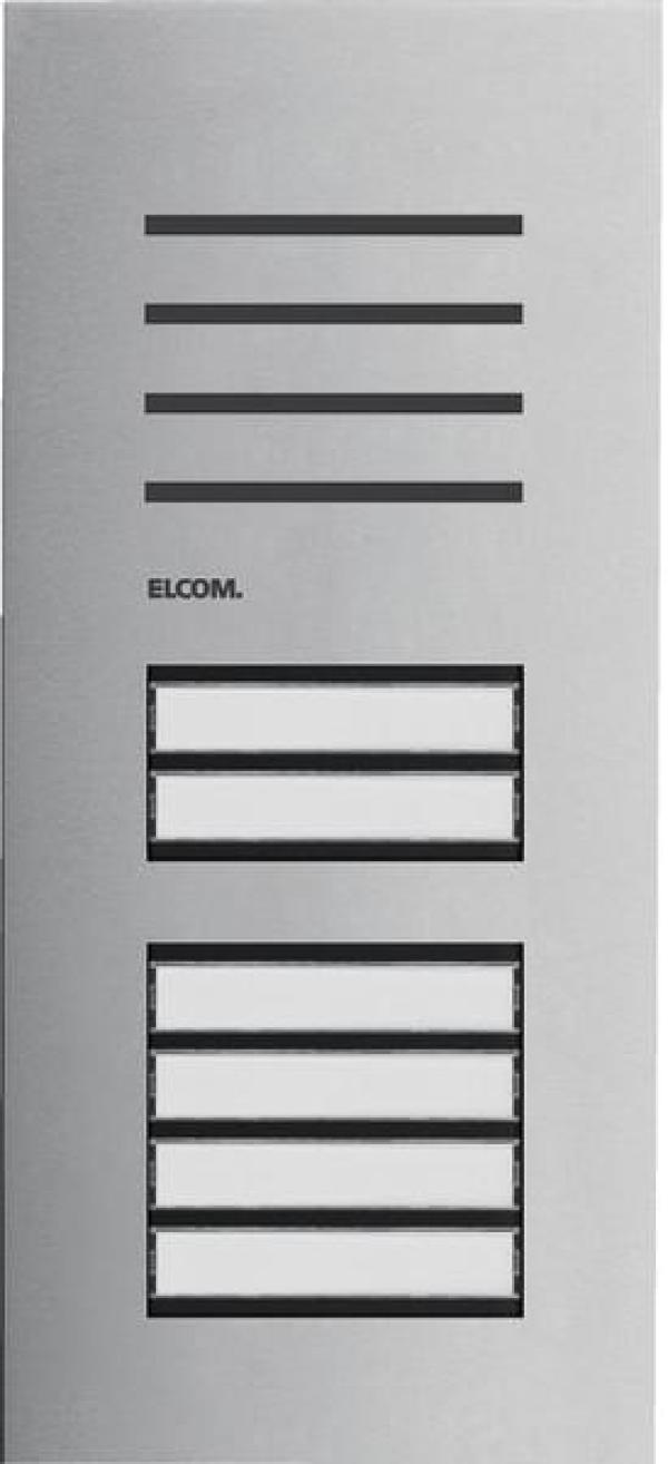 ARDEBO.de Elcom Türstation Audio 6/1, 2-Draht, Edelstahl matt