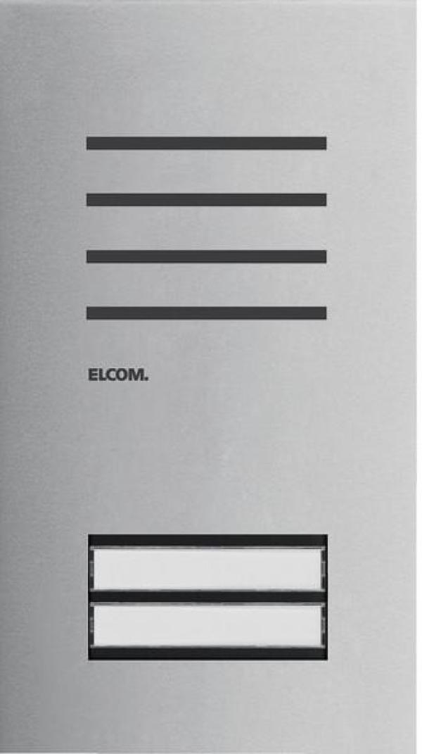 ARDEBO.de Elcom Türstation Audio 2/1, 2-Draht, Edelstahl matt