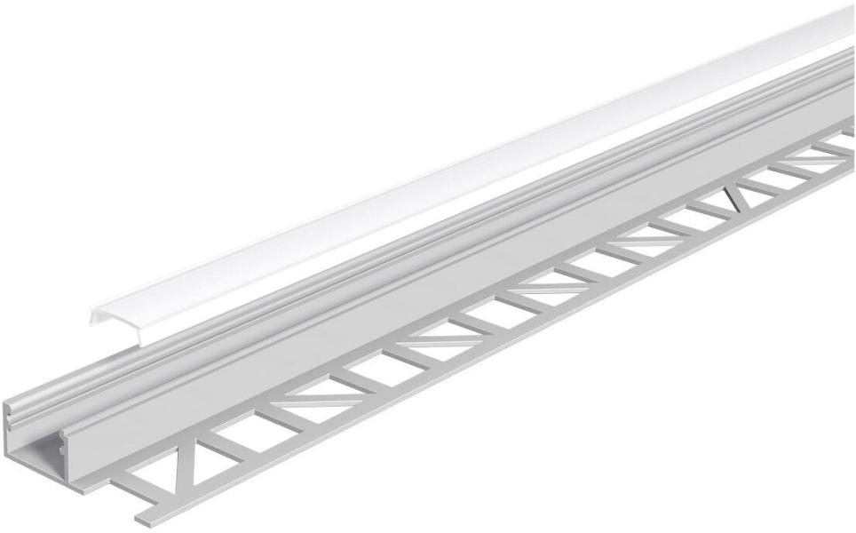 ARDEBO.de EVN APFL-Serie Alu Fliesenprofil mit Abdeckung, 300cm (APFL1AM300)