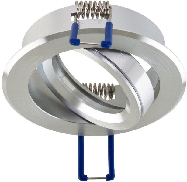 ARDEBO.de EVN Deckeneinbau, rund, schwenkbar, IP20, GX5,3, max. 50W, 12V, alu (695014)