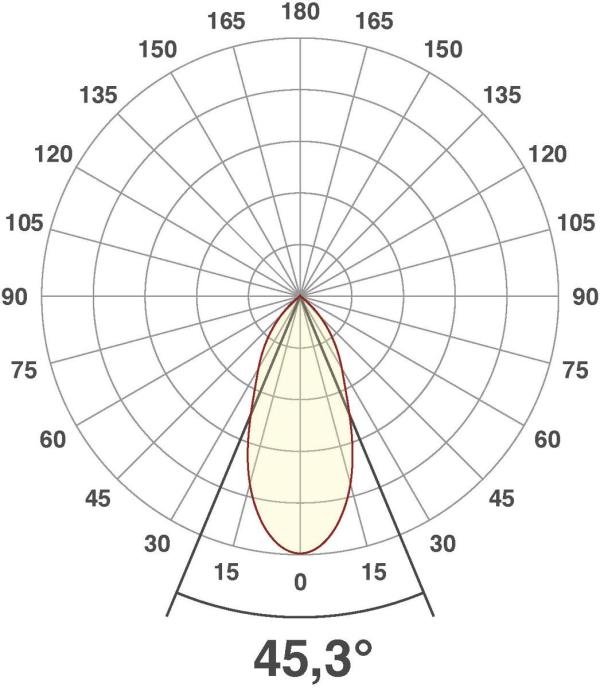 EVN LED-Einsatz, 6W, 3000K, 620lm, 38°, CRI90, 350mA, 0,35m ASL mit AMP-Stecker (C513500602)