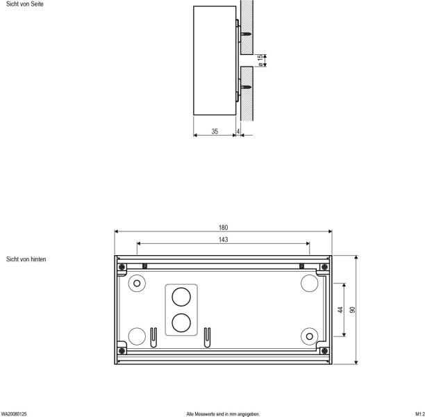 EVN LED Wandleuchte, 2-flmg., IP20, 200-240V, 2x4W, 3000-5700K, 2x350lm-2x475lm, weiß (WA20080125)