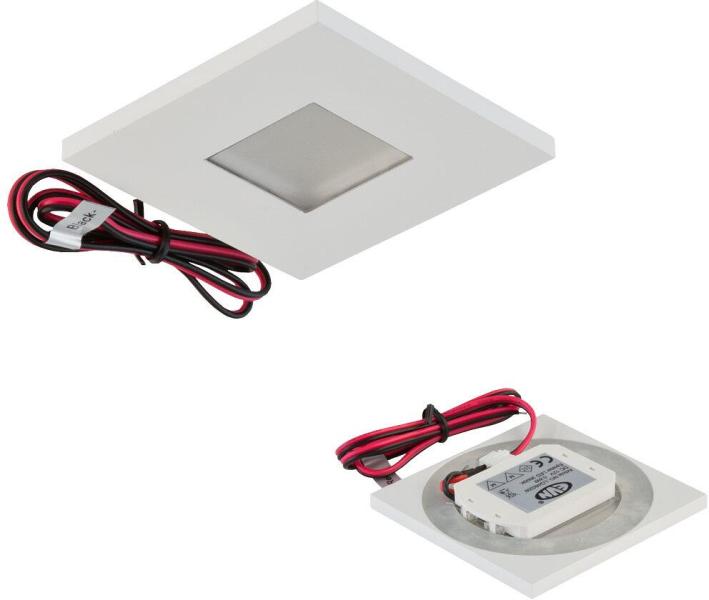ARDEBO.de EVN LQ-Serie LED Wandeinbau, IP44, 12V/DC, 0,6W, 3000K, weiß (LQ4602W)