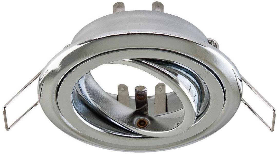 ARDEBO.de EVN Deckeneinbau, rund, schwenkbar, IP20, max. 50W, chrom (752011)