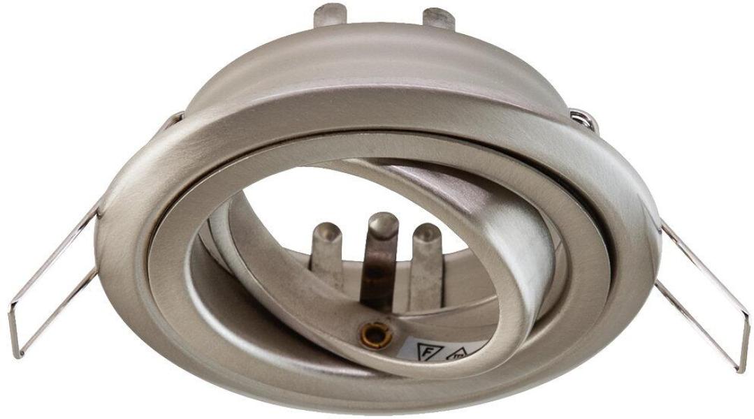 ARDEBO.de EVN Deckeneinbau, rund, schwenkbar, IP20, max. 50W, chrom satiniert (752013)