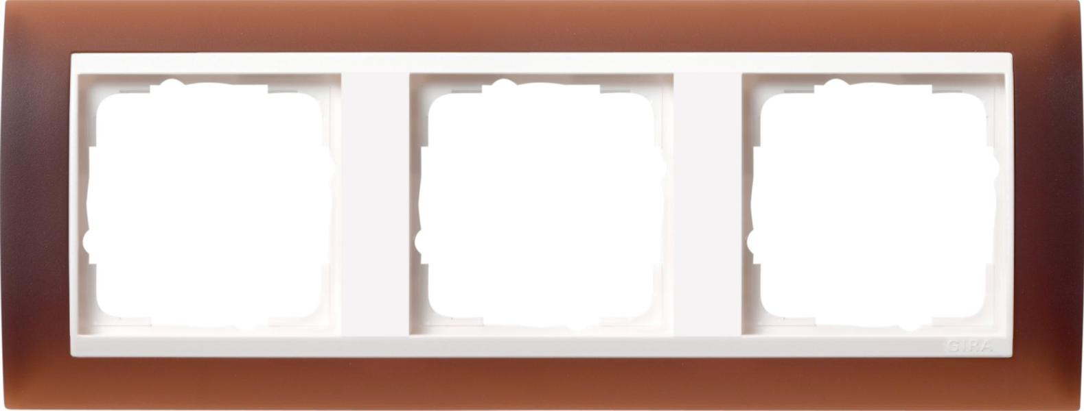 ARDEBO.de Gira 0213331 Abdeckrahmen, bruchsicher 3fach für reinweiße Zentraleinsätze