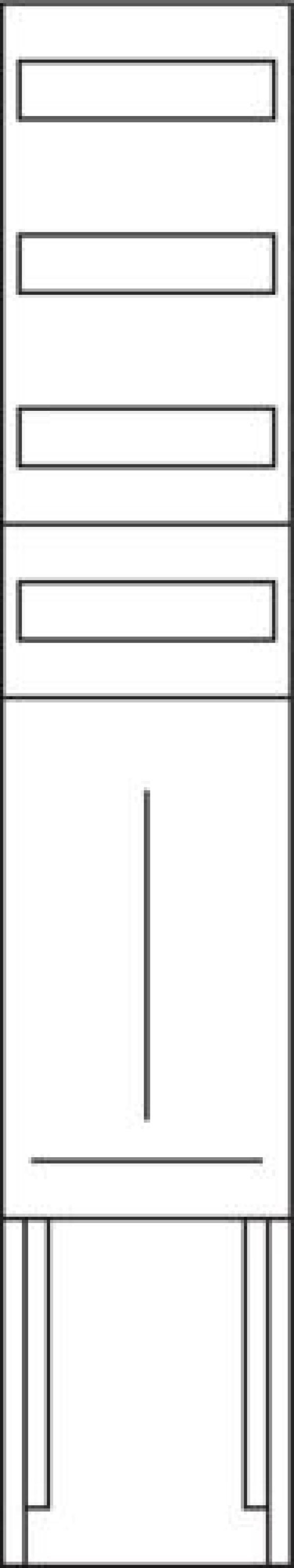 Hager ZU54LS Einbausatz, univers Z, Höhe 1350mm, 1 Zählerplatz, 1-feldig, für Sammelschienen