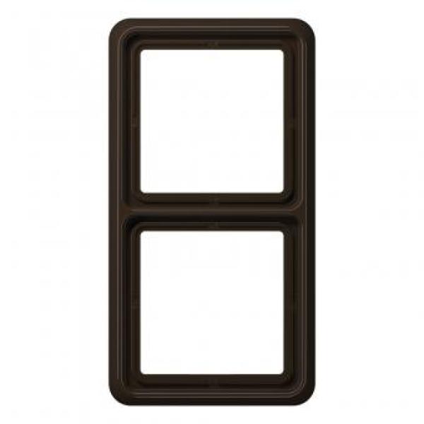 ARDEBO.de JUNG CD582WUBR Rahmen 2fach, braun glänzend