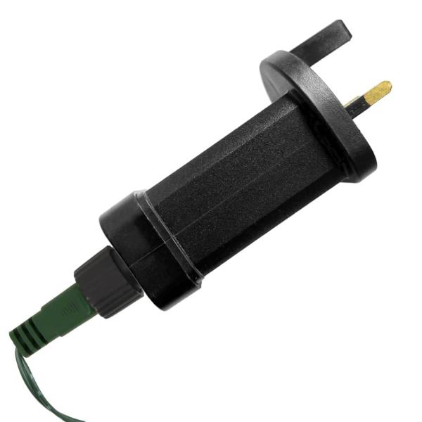 LED-Weihnachtsbaum auf Fahnenmast, 1534 LEDs, Warmweiß, 500 cm