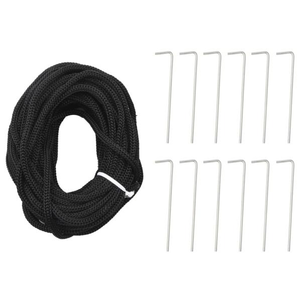 LED-Weihnachtsbaum auf Fahnenmast, 1534 LEDs, Warmweiß, 500 cm