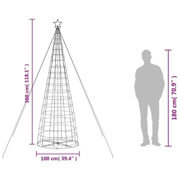 LED-Weihnachtsbaum, 570 LEDs, Warmweiß, 300 cm