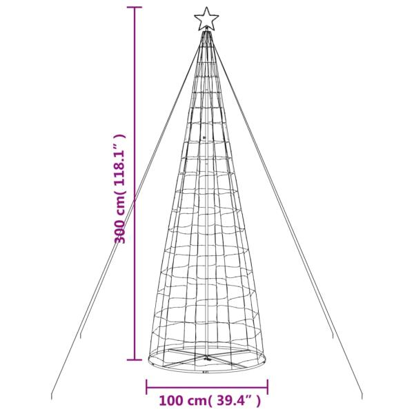 LED-Weihnachtsbaum, 570 LEDs, Warmweiß, 300 cm