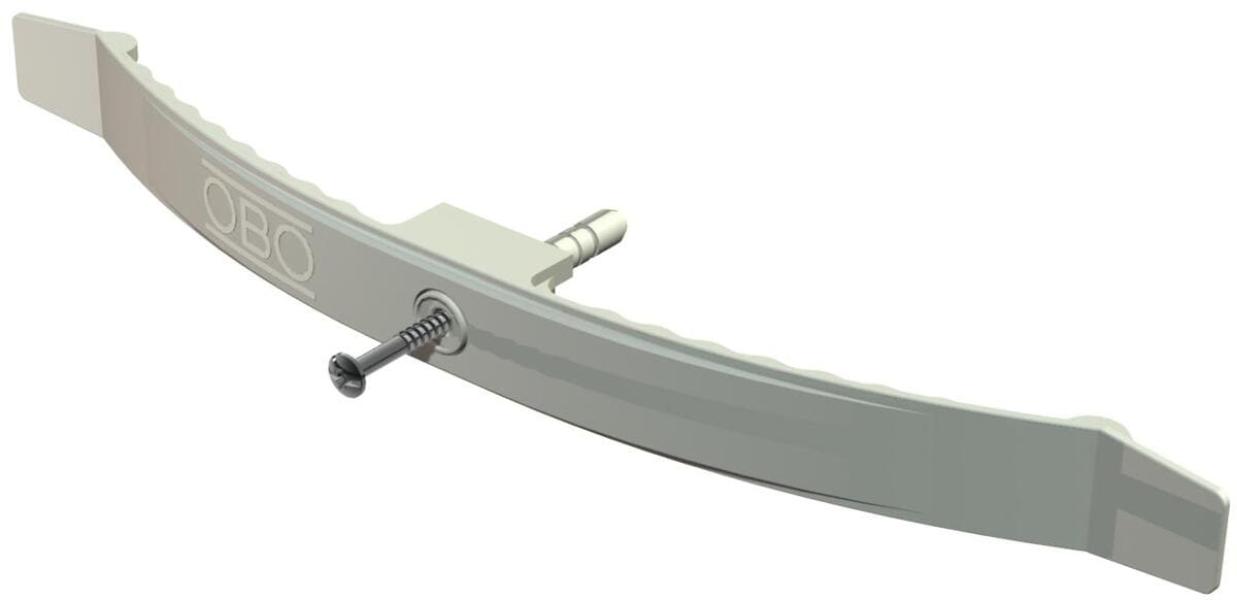 ARDEBO.de OBO Bettermann 2033 SD SP Kabelklammer mit Schlagdübel für 16 Leitungen, 2x8 NYM 3x1,5, Polyamid, lichtgrau, 100 Stk. (220487)