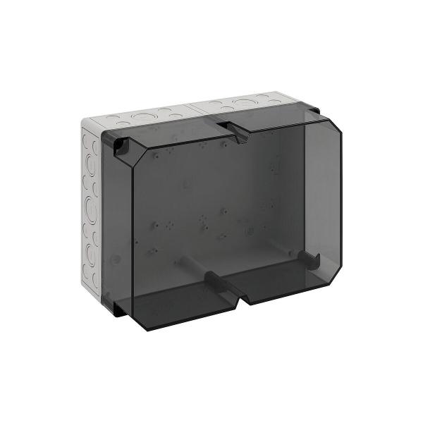 ARDEBO.de Spelsberg TK PC 3625-16-tm Leergehäuse, metrische Vorprägungen, IP66, 361x254x165 mm grau/transparent (13751201)