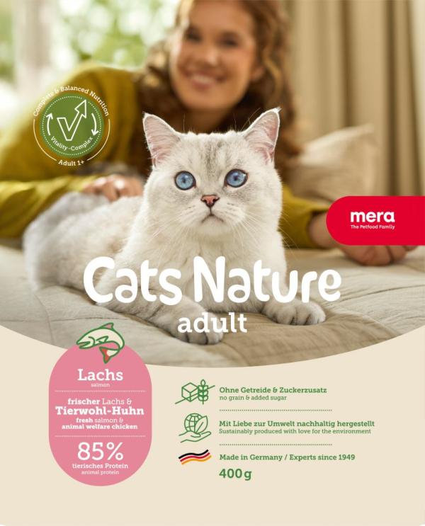 ARDEBO.de Mera Cat Nature Adult Lachs 400g