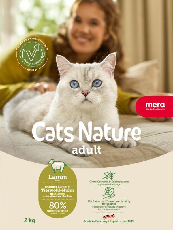 ARDEBO.de Mera Cat Nature Adult Lamm 2kg