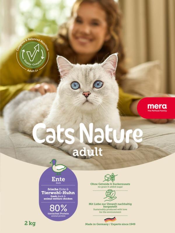 ARDEBO.de Mera Cat Nature Adult Ente 2kg