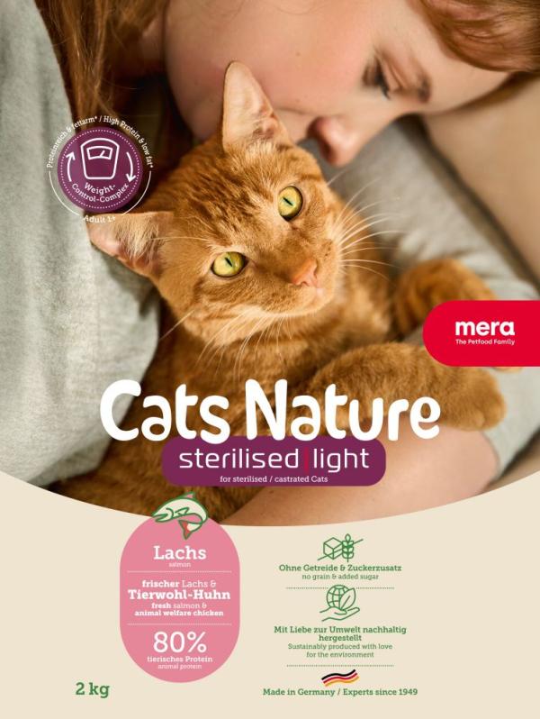 ARDEBO.de Mera Cat Nature Sterilized / Light Lachs 2kg