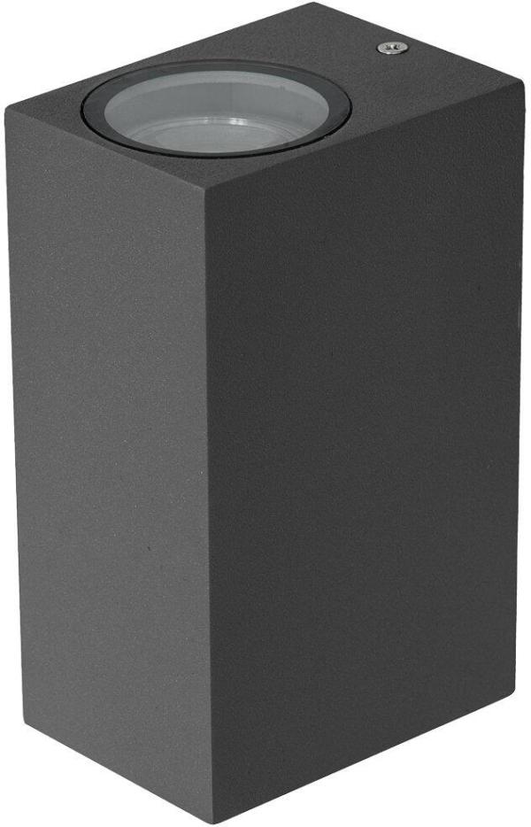 ARDEBO.de EVN Wandanbau, 2-flmg. (up + down), IP44, GU10, max. 2x 11W, 230V, anthrazit (637315)