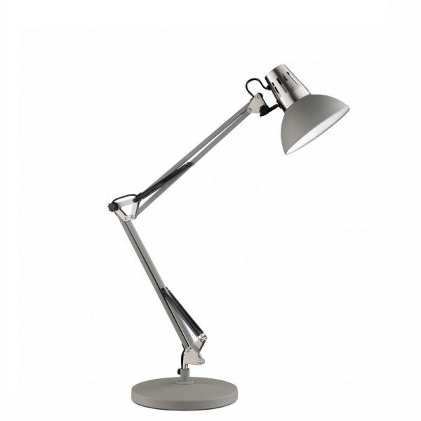 ARDEBO.de Fischer & Honsel Pit Tischleuchte, 40W, E27, nickel/grau matt (98271)