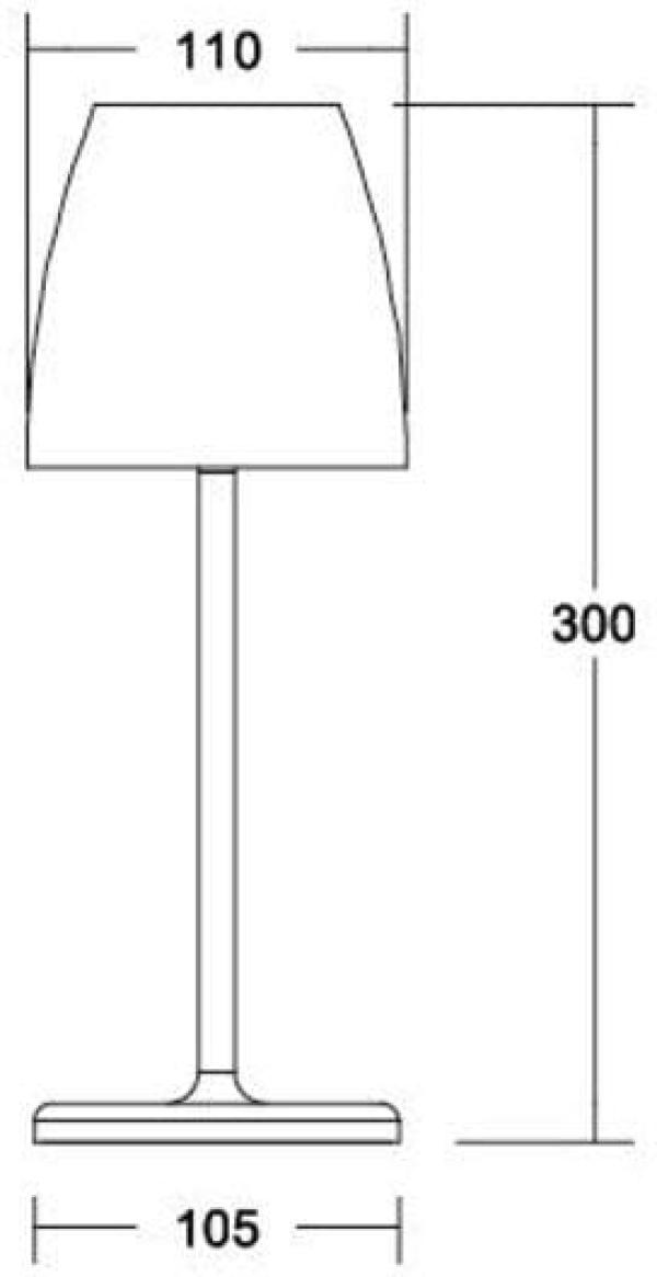 Brumberg CAMERON LED-Tischleuchte mit Akku, 2,2 W, 3000 K, Touchdim, schwarz struktur (60331183)