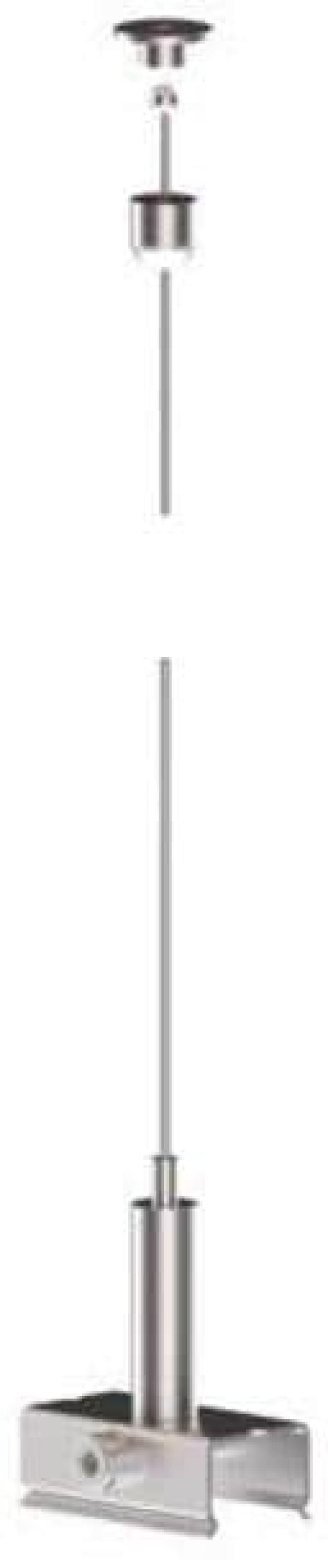 ARDEBO.de Brumberg ONETRACK Seilabhängung mit Schnellspanner zu 3-Phasen-Stromschiene ONETRACK, Pendellänge 1.500mm (87135000)