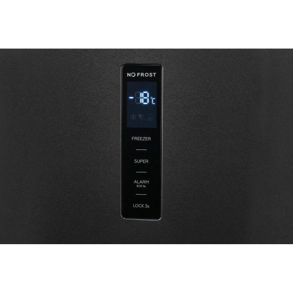 Exquisit GS295-NF-H-040D Stand Gefrierschrank, 60cm breit, 274l, No frost, Ice-Maker, LED-Beleuchtung, inoxlook-az