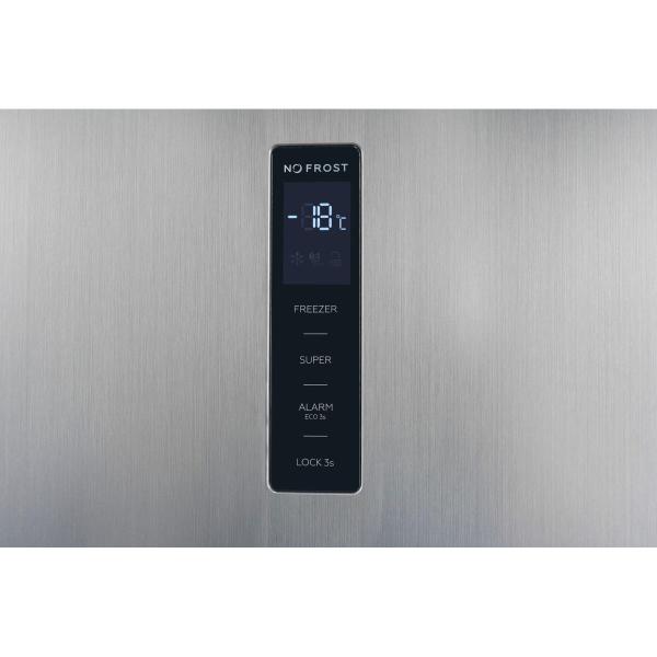 Exquisit GS295-NF-H-040D Gefrierschrank, 60cm breit, 274l, No frost, Ice-Maker, LED-Beleuchtung, inoxlook