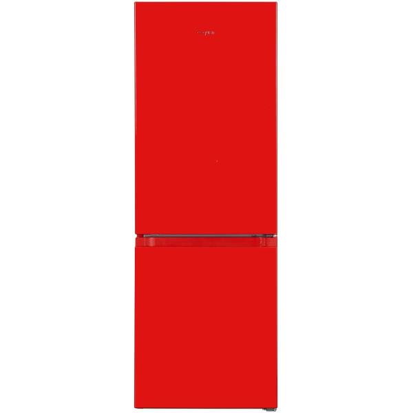 Exquisit KGC231-60-010E Stand Kühl-Gefrierkombination, 50cm breit, 175 L, Thermostat, rot