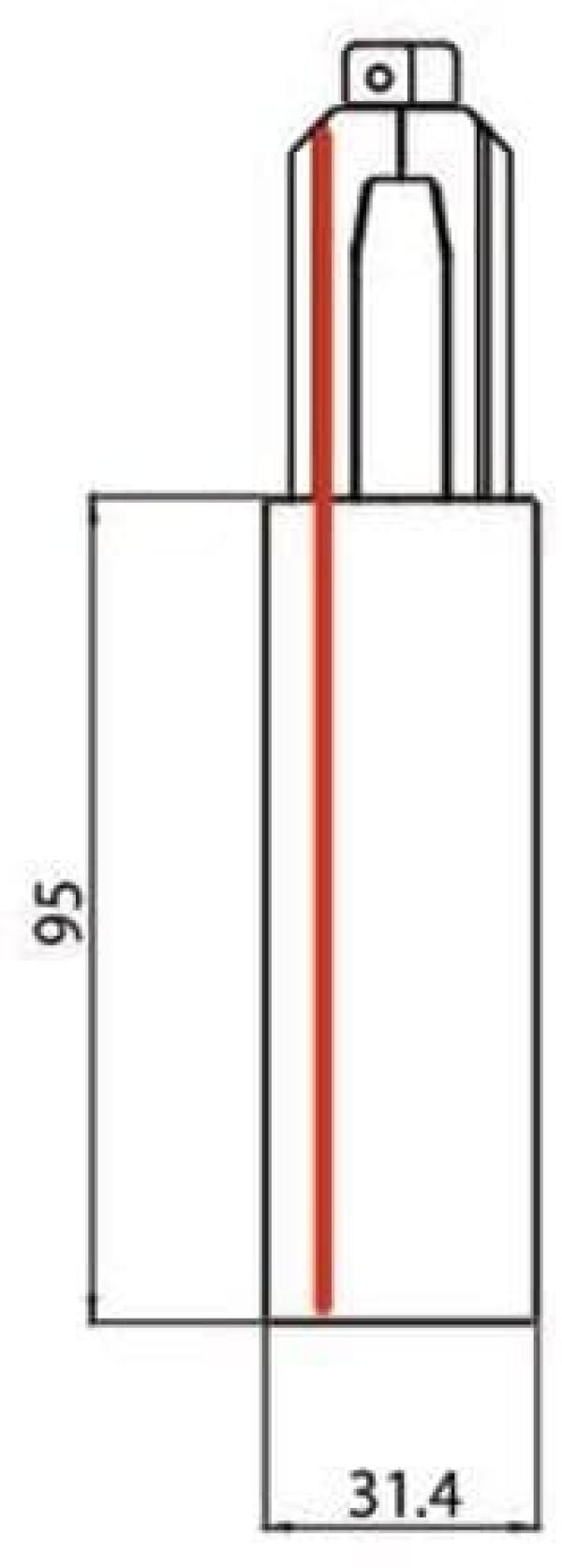 Brumberg ONETRACK-Endeinspeisung, Schutzleiter links, weiß (87167070)