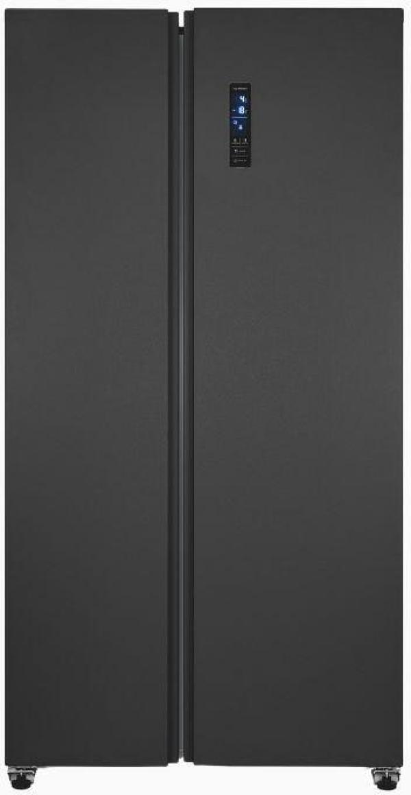 ARDEBO.de Exquisit SBS46-040E Stand Side-by-Side Kombination, 91 cm breit, 442 L, NoFrost, LED Beleuchtung, Temperaturregelung, Umluftventilator, Schnellkühlen und Schnellgefrieren, inoxlook-az