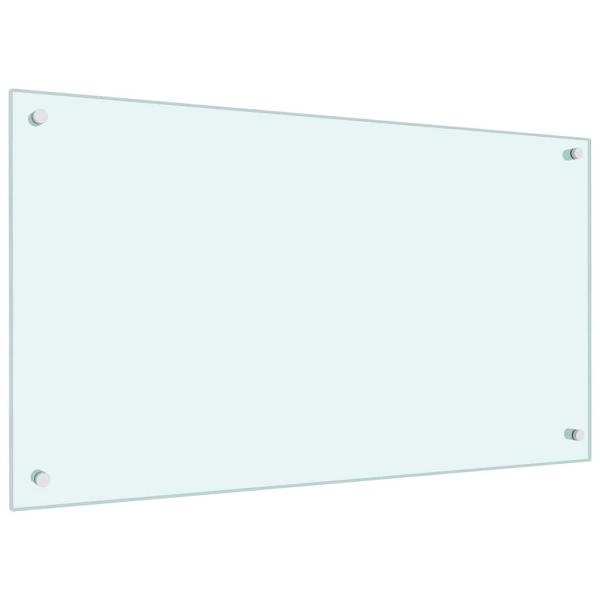Küchenrückwand 2 pcs Weiß 90 x 50 cm Gehärtetes Glas