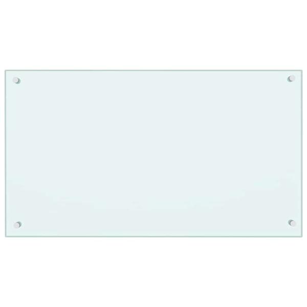 Küchenrückwand 2 pcs Weiß 90 x 50 cm Gehärtetes Glas