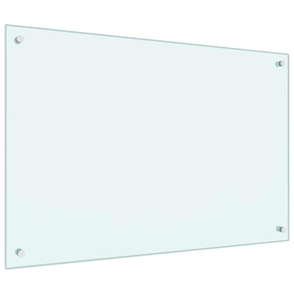 Küchenrückwand 2 pcs Weiß 90 x 60 cm Gehärtetes Glas