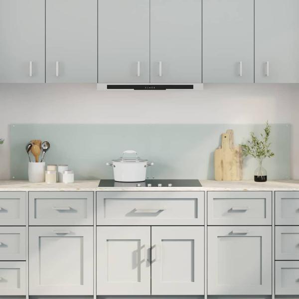 ARDEBO.de - Küchenrückwand 2 pcs Weiß 100 x 40 cm Gehärtetes Glas