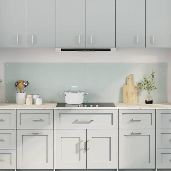 ARDEBO.de - Küchenrückwand 2 pcs Weiß 100 x 50 cm Gehärtetes Glas