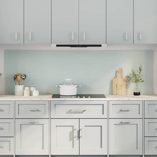 ARDEBO.de - Küchenrückwand 2 pcs Weiß 100 x 60 cm Gehärtetes Glas